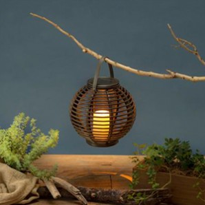 쏠라 라탄 라이트 라운드- 22×21cm