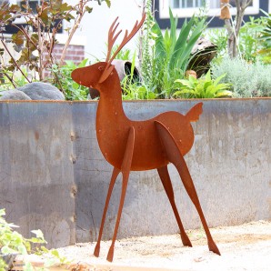 정원철제장식 조립형 [뿔사슴] - 50×80cm