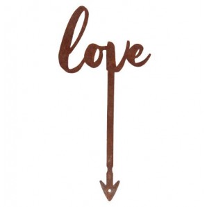 정원철제장식 화분픽 [Love]